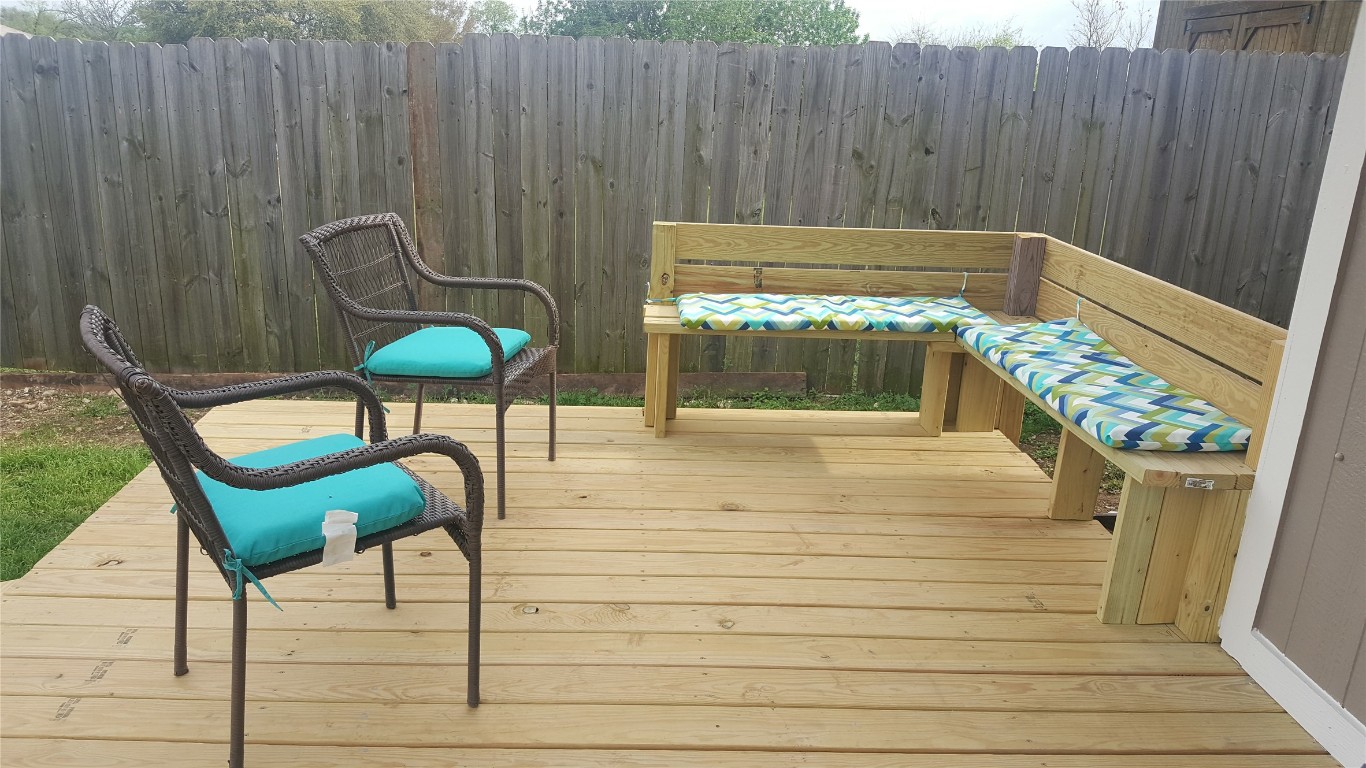 12410 Twin Creek Road Manchaca, TX 78652 - Photo 21 of 32 Deck featuring fence