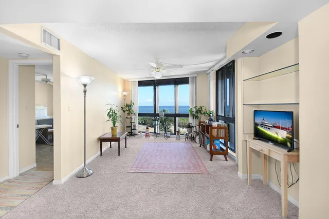 a view of a city with ocean