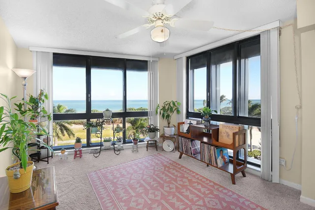 a view of a city with ocean view