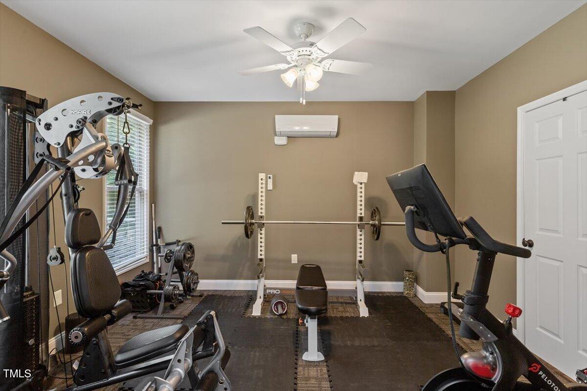 124 Dartmoor Lane Raleigh, NC 27614 - Photo 52 of 64 Basement Gym