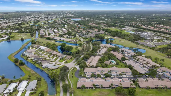 an aerial view of a city