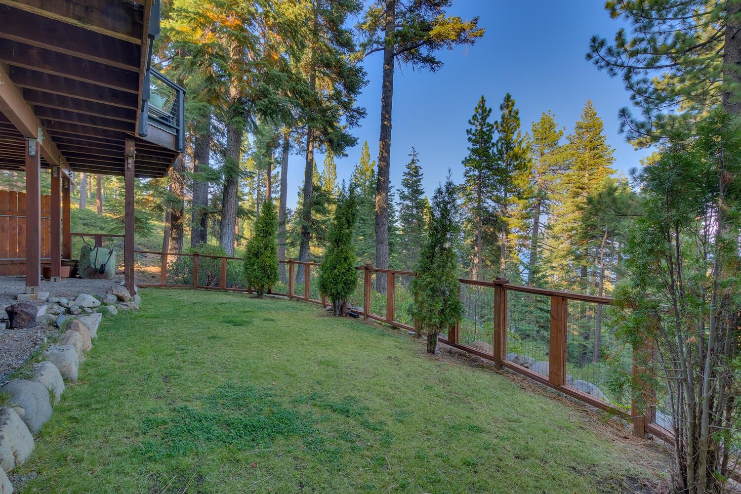 260 Old County Road Carnelian Bay, CA 96140 - Photo 21 of 28 a view of a backyard with green space