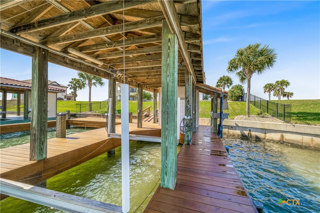 559 West Lago Loop Road Port O'Connor, TX 77982 - Photo 37 of 44 a view of swimming pool from a patio