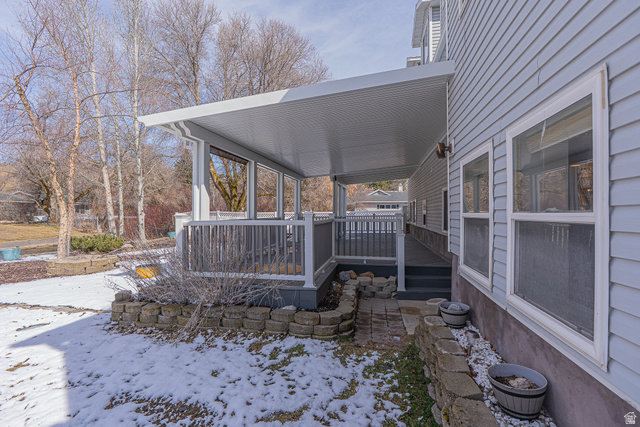 1045 Fox Farm Road Logan, UT 84321 - Photo 57 of 65 View of patio featuring a wooden deck