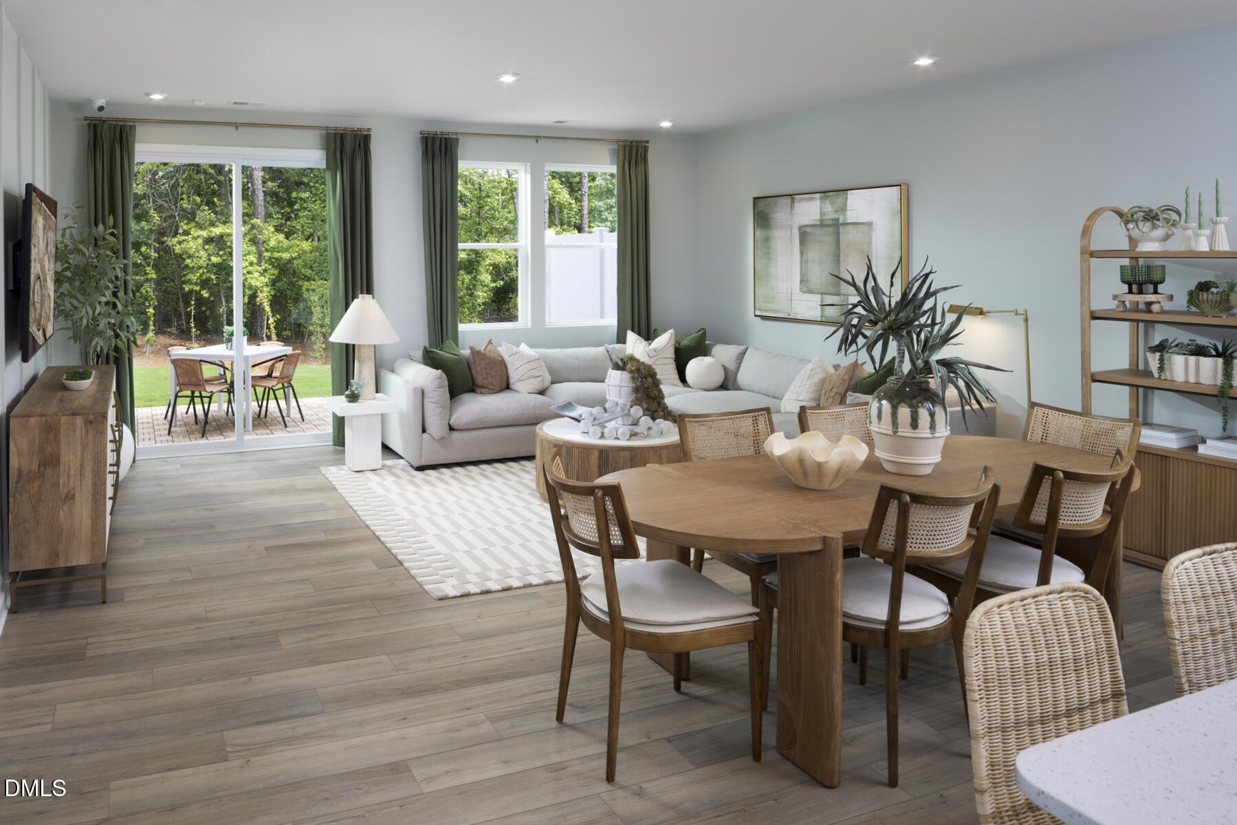 133 Silver Pne Drive Angier, NC 27501 - Photo 4 of 51 a view of a dining room with furniture window and outside view