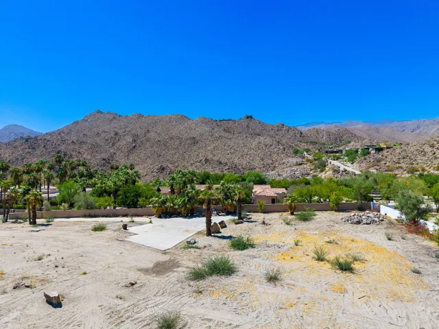 a view of a terrace with a garden