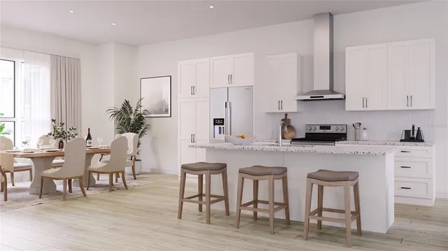 a living room with furniture a flat screen tv and a large window