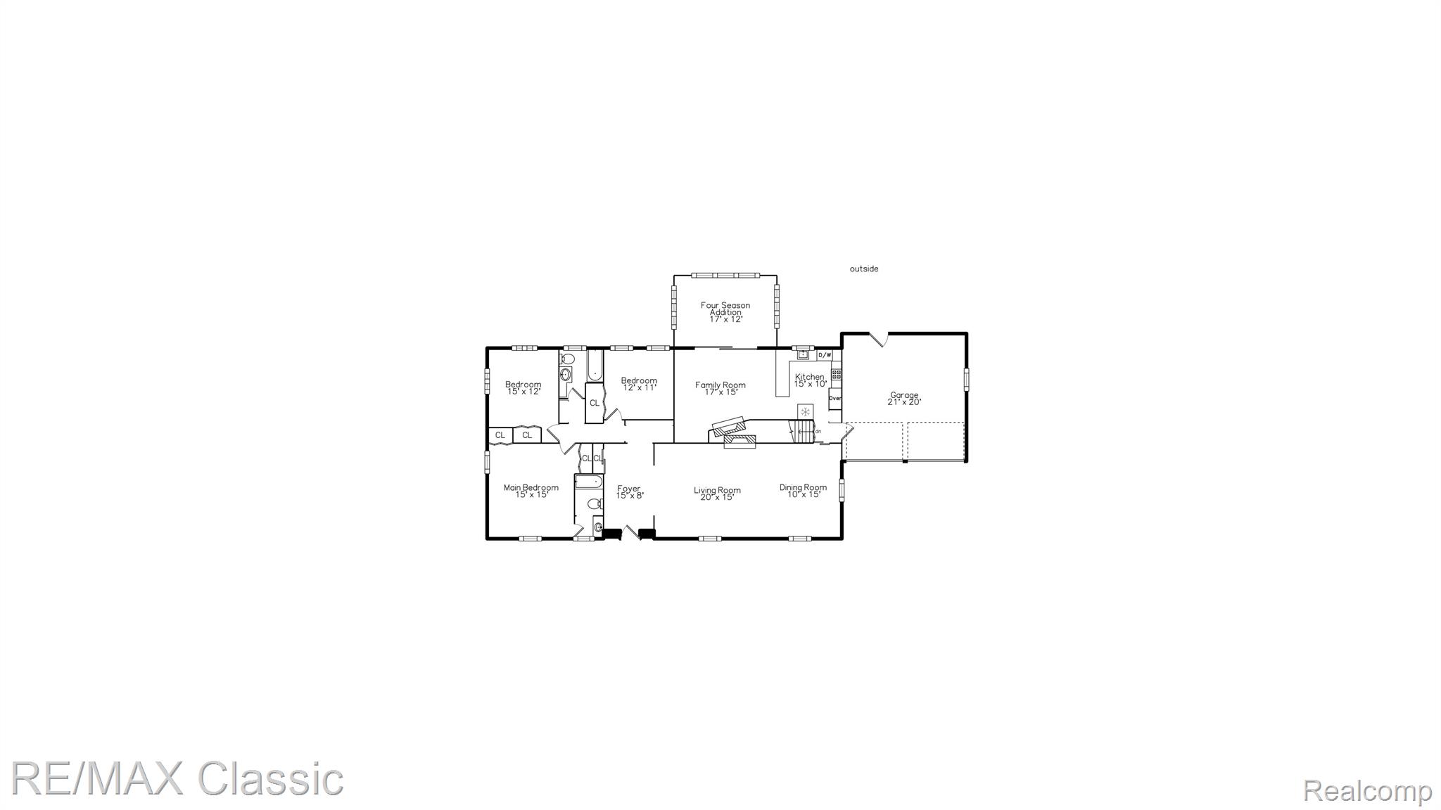 27256 Meadowbrook Road Redford, MI 48239 - Photo 60 of 62 Main Floor Plan