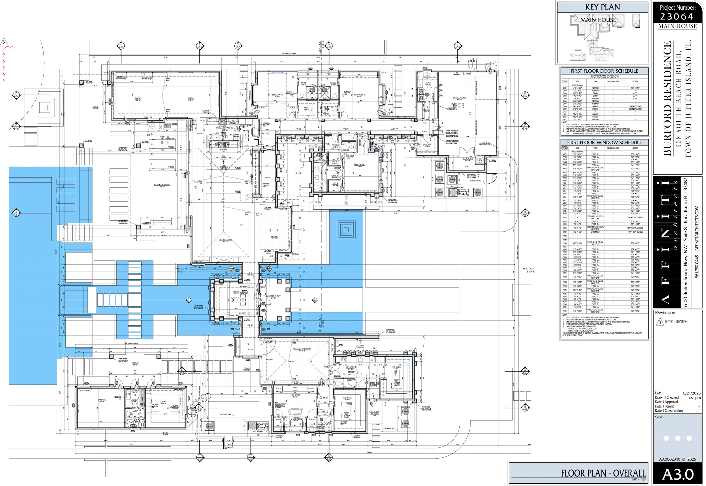508 South Beach Road Jupiter Island, FL 33455 - Photo 43 of 45 Floorplan - Main House
