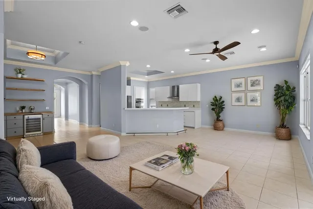a view of cabinets and wooden floor