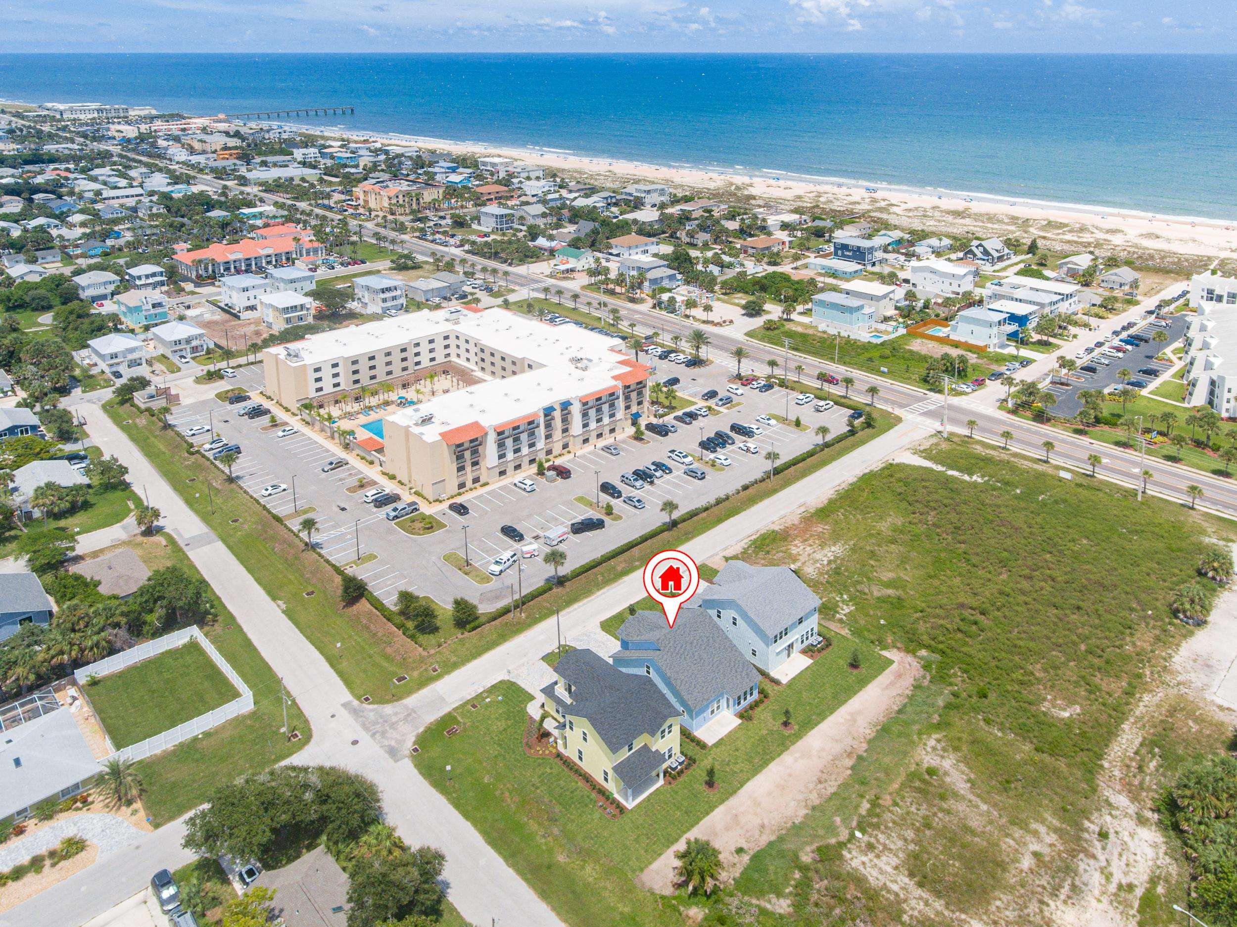125 5th Street St. Augustine, FL 32080 - Photo 46 of 51 an aerial view of residential houses with outdoor space