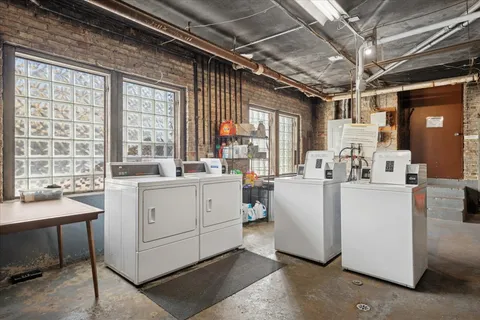 a room with storage and utility