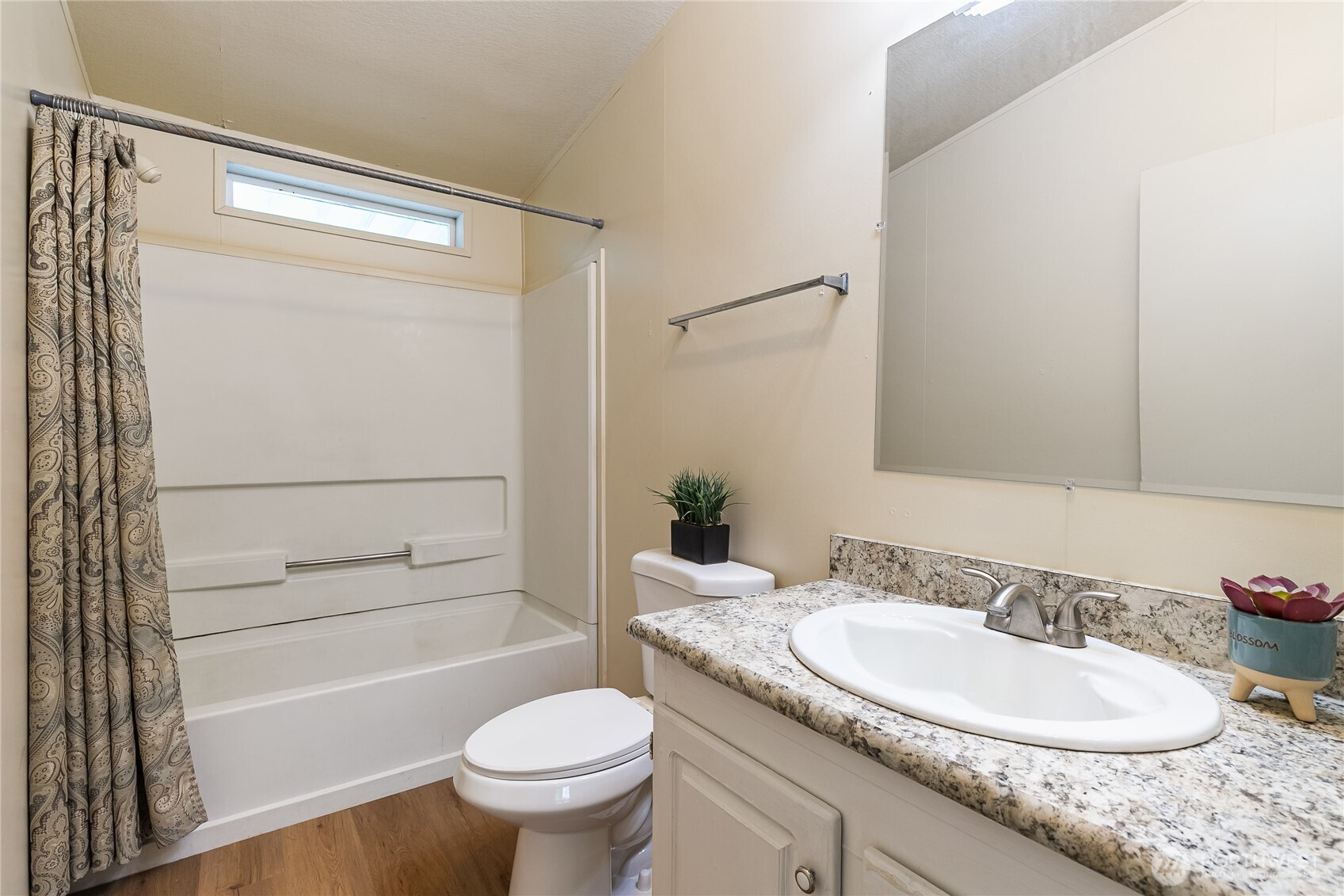 2350 Douglas Road, Unit 30B Ferndale, WA 98248 - Photo 15 of 36 a bathroom with a granite countertop sink toilet and shower
