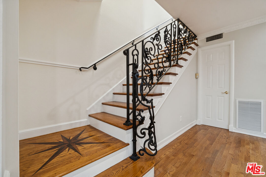 880 Hilldale Avenue, Unit 3 West Hollywood, CA 90069 - Photo 17 of 43 a view of entryway with wooden floor