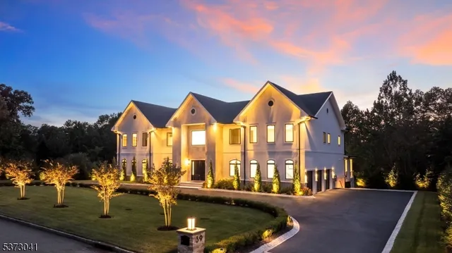 a view of a house with swimming pool and porch