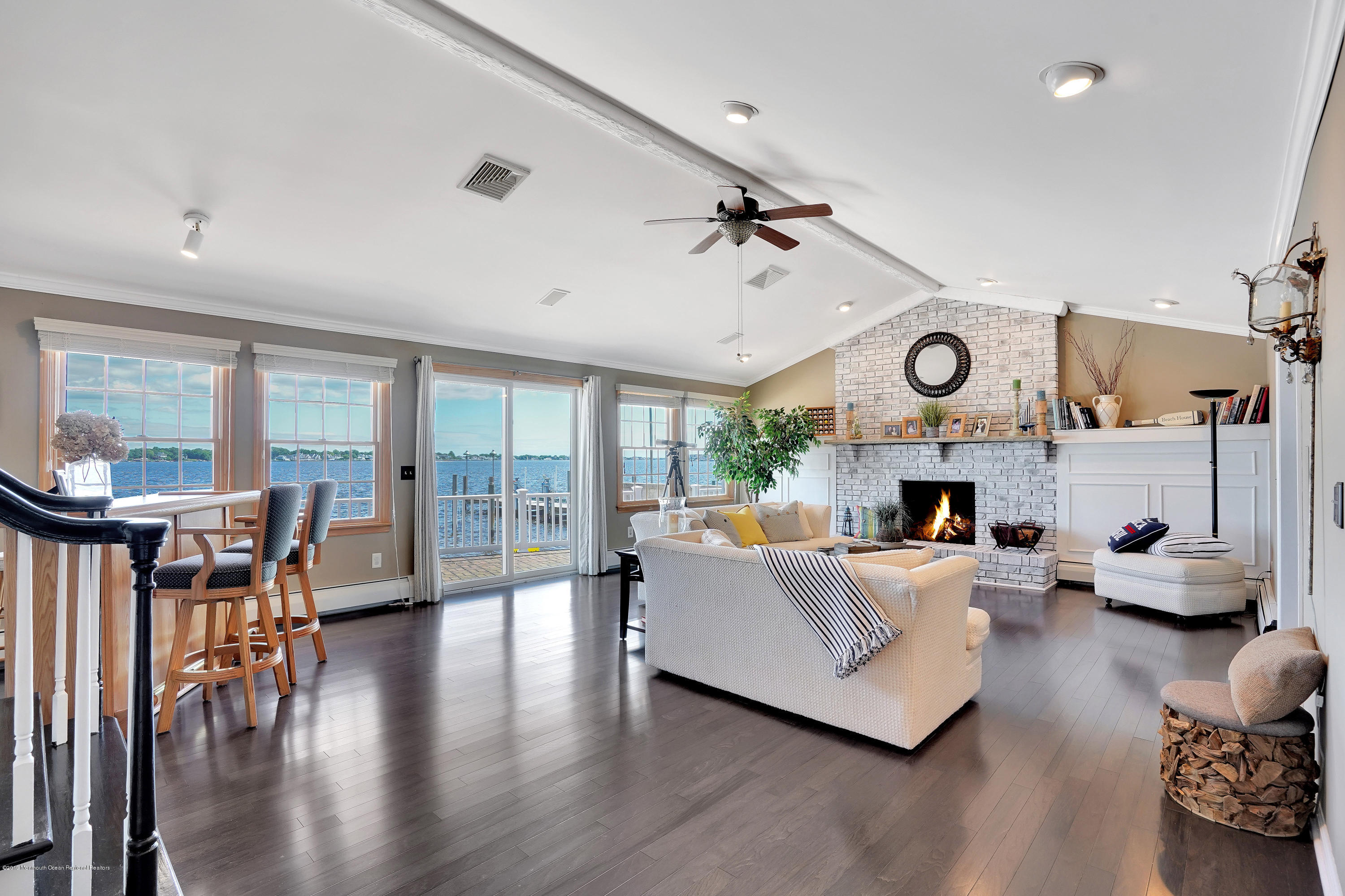 33 Hulse Landing Road Brick, NJ 08723 - Photo 3 of 42 a living room with furniture a fireplace and a large window