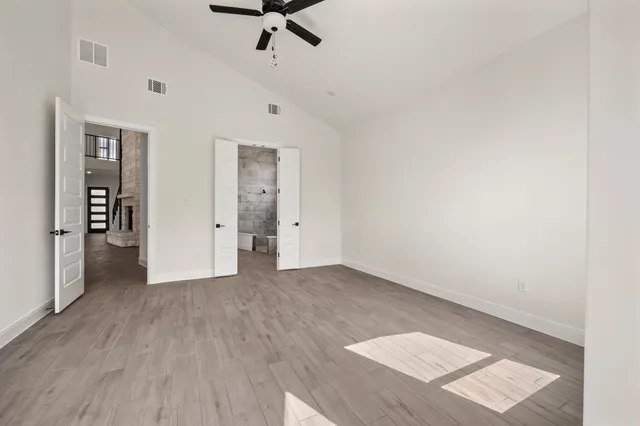 wooden floor in an empty room