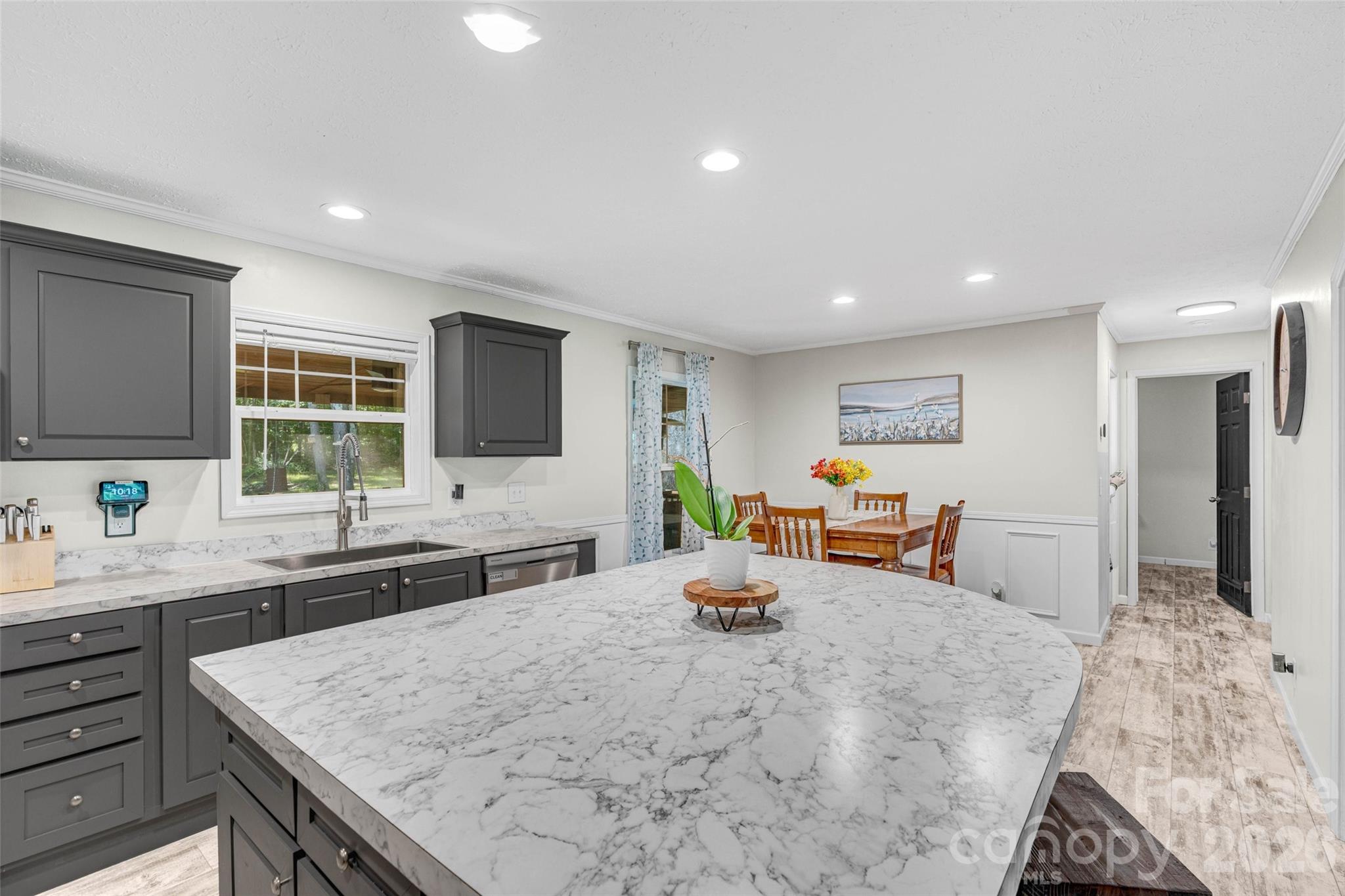 5007 Carlos Road Catawba, NC 28609 - Photo 7 of 29 a large living room with stainless steel appliances granite countertop furniture and a kitchen view