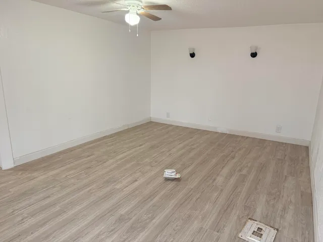 wooden floor in a room