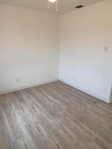wooden floor in a room