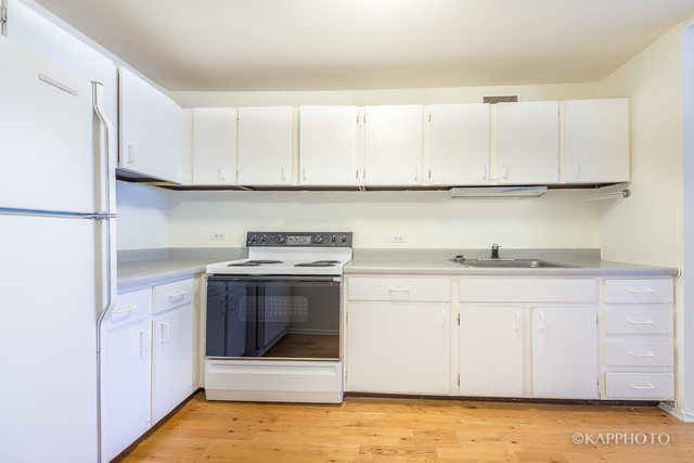 1030 North State Street, Unit 40G Chicago, IL 60610 - Photo 4 of 20 a kitchen with stainless steel appliances granite countertop a sink and a stove