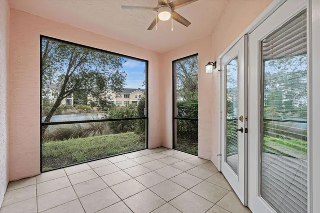 a view of a large window with an outdoor space