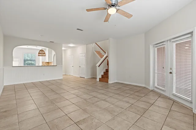 a view of an empty room and window