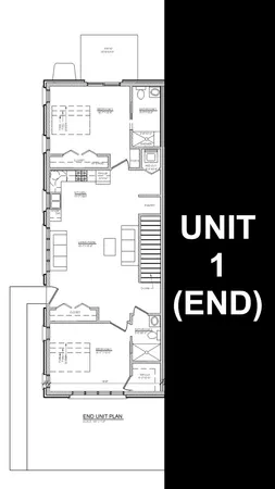 a black and white photo of a floor plan