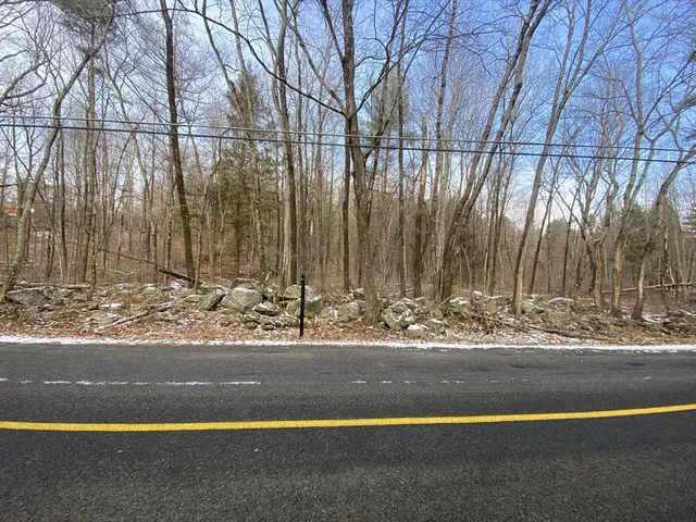 a view of a building with a large trees