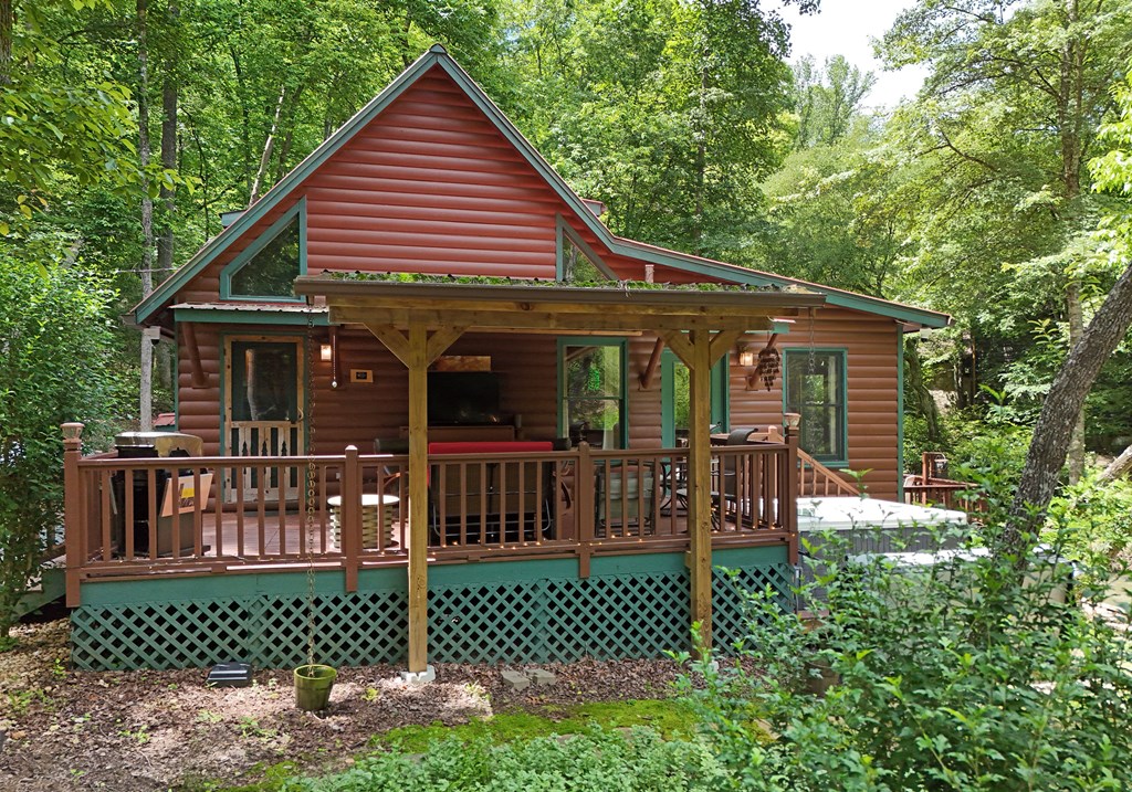 789 Old Mill Pond Road Mineral Bluff, GA 30559 - Photo 9 of 59 front view of a house with a small yard