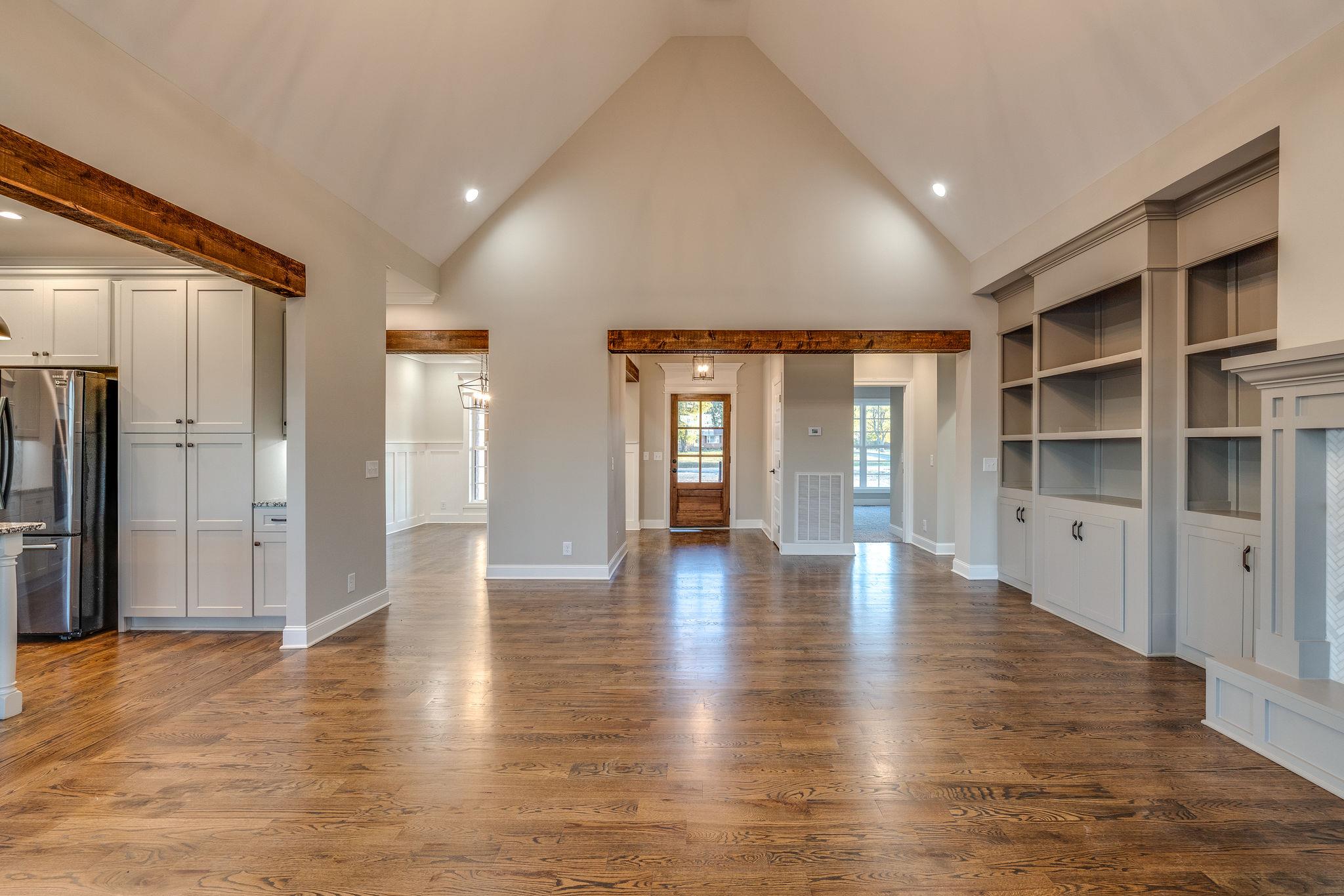 1607 Kingdom Road Bell Buckle, TN 37020 - Photo 9 of 28 Custom built-in and fireplace. Built in features recessed lighting on the top shelves.