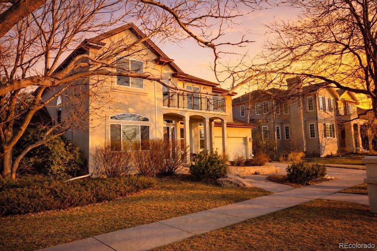 a front view of a building