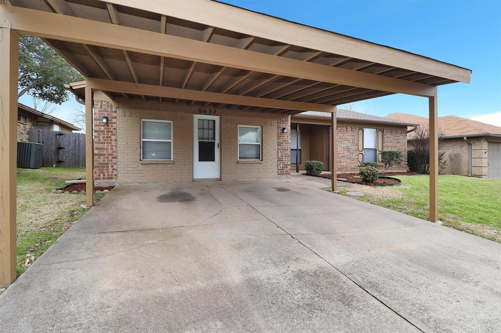 6632 Valley View Drive Watauga, TX 76148 - Photo 2 of 18 a view of a house with porch and a patio