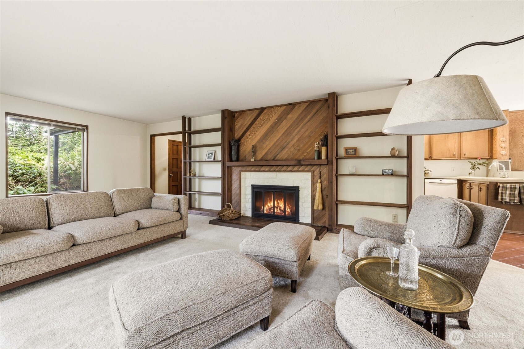 20319 92nd Avenue West Edmonds, WA 98020 - Photo 6 of 26 a living room with furniture and a fireplace