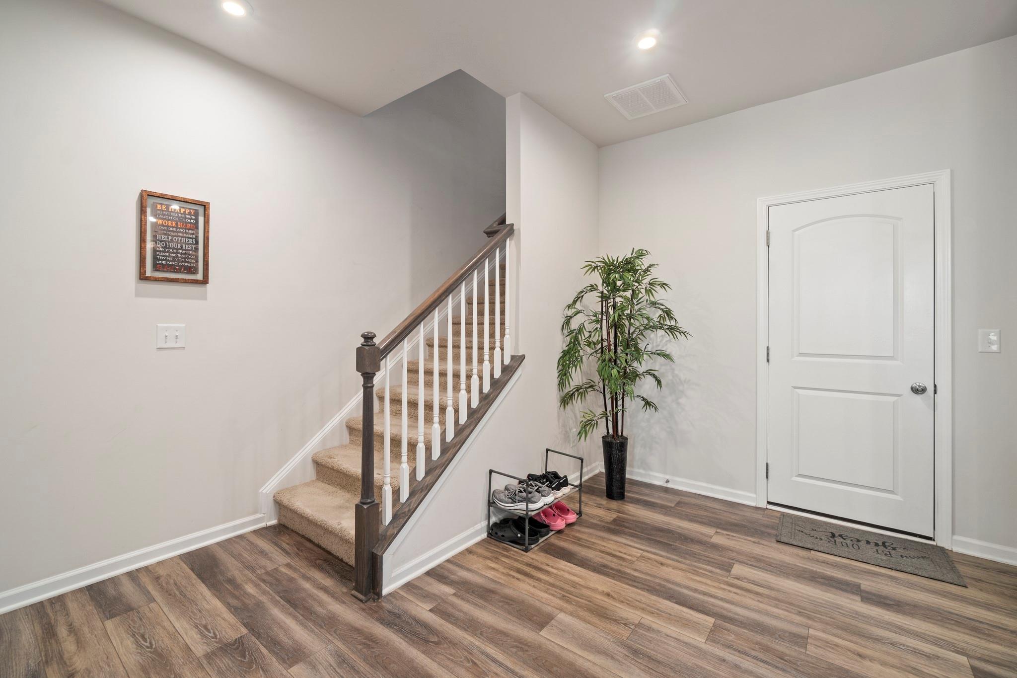 1564 Galloway Road Charlotte, NC 28262 - Photo 5 of 37 a view of entryway with wooden floor