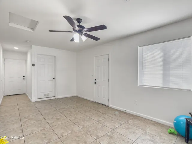 a view of an empty room