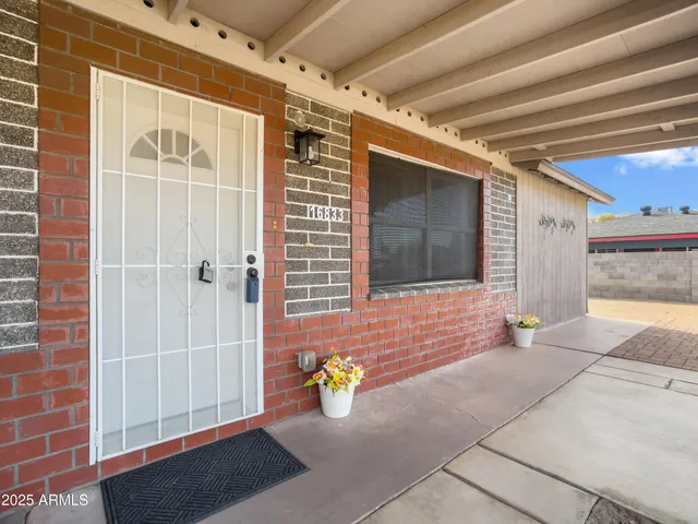 a view of an entrance to house