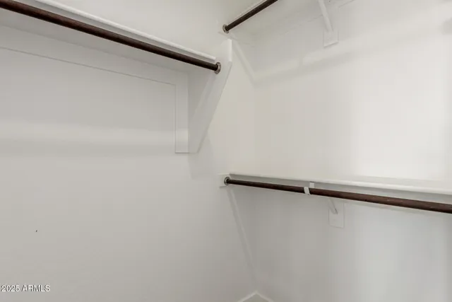 a close view of closet