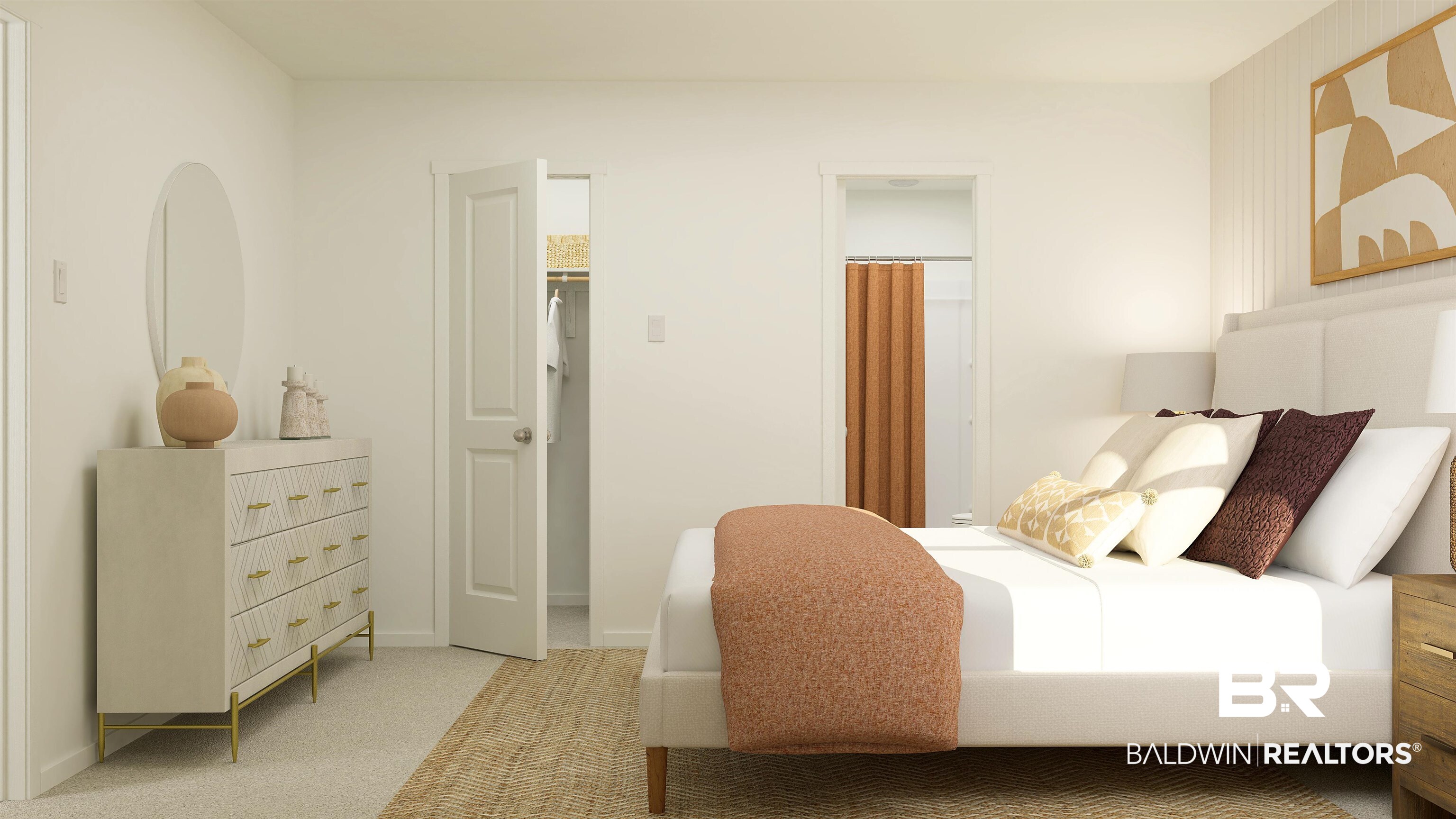 15320 Planters Lane Foley, AL 36535 - Photo 10 of 24 Bedroom with light carpet and ensuite bath