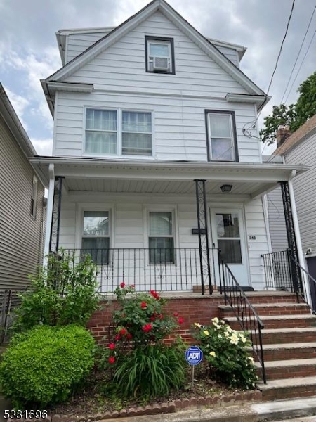 a front view of a house