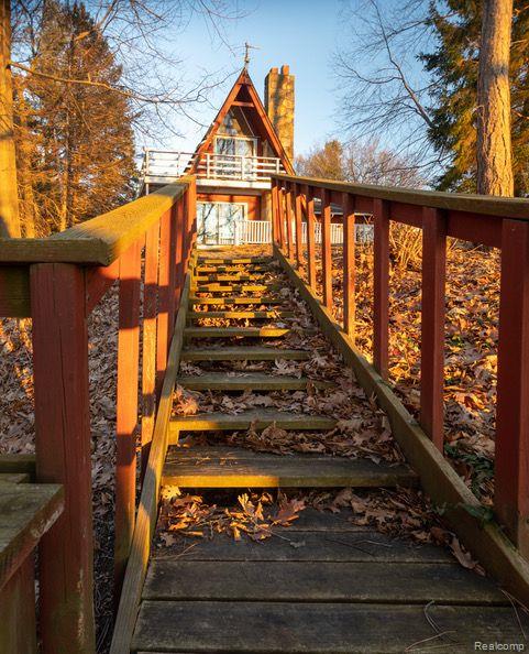 9112 Ridge Road Goodrich, MI 48438 - Photo 41 of 42 From the dock looking up at the house