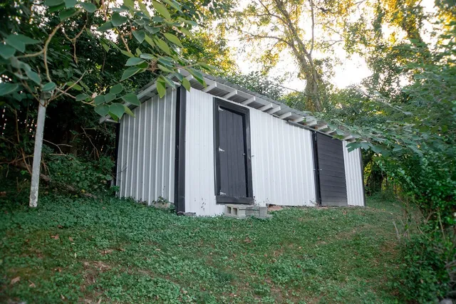 a house with a tree in front of it