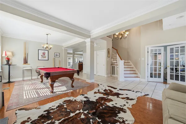 a room with furniture and a window