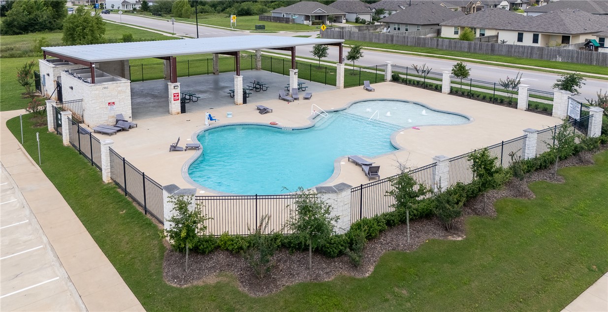 2166 Chief Street Bryan, TX 77807 - Photo 18 of 18 an aerial view of a house with garden space and sitting area