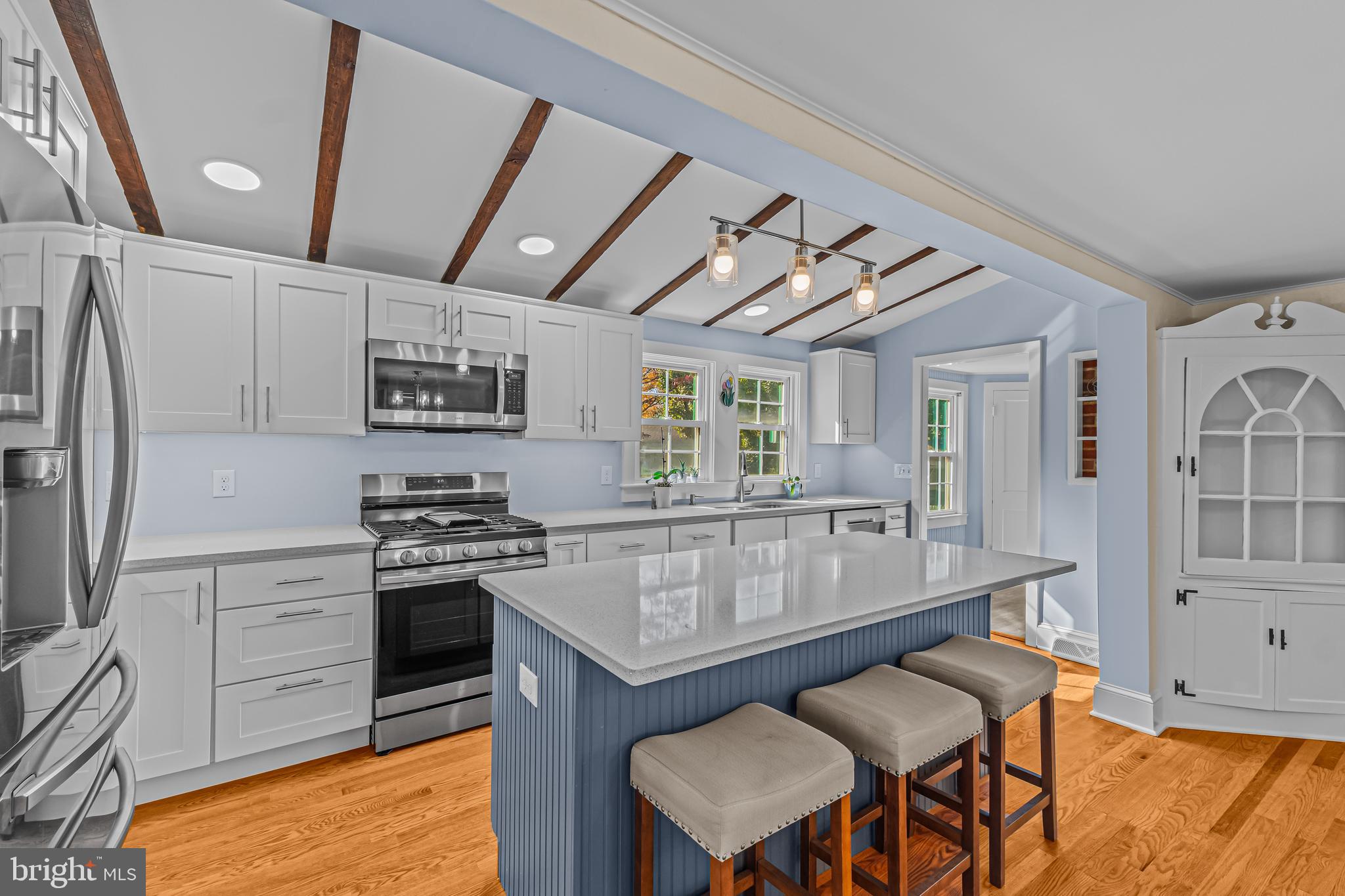 14 Church Street Chesterfield, NJ 08515 - Photo 7 of 25 a kitchen with stainless steel appliances granite countertop a stove and a refrigerator