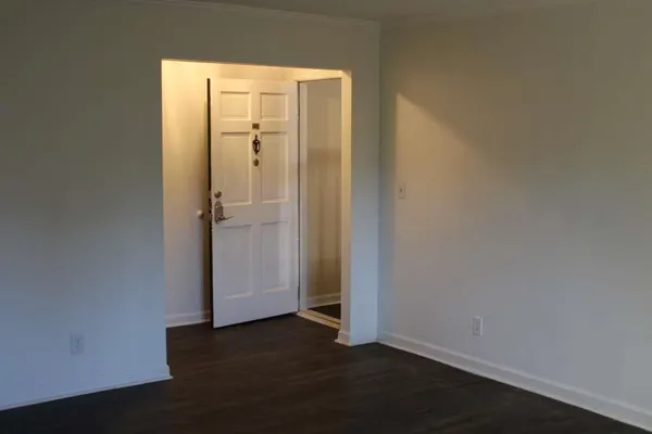 a view of an empty room