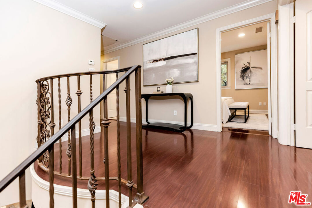 7634 Rocky Mountain View Road Tujunga, CA 91042 - Photo 30 of 50 a view of livingroom with hardwood floor and stairs