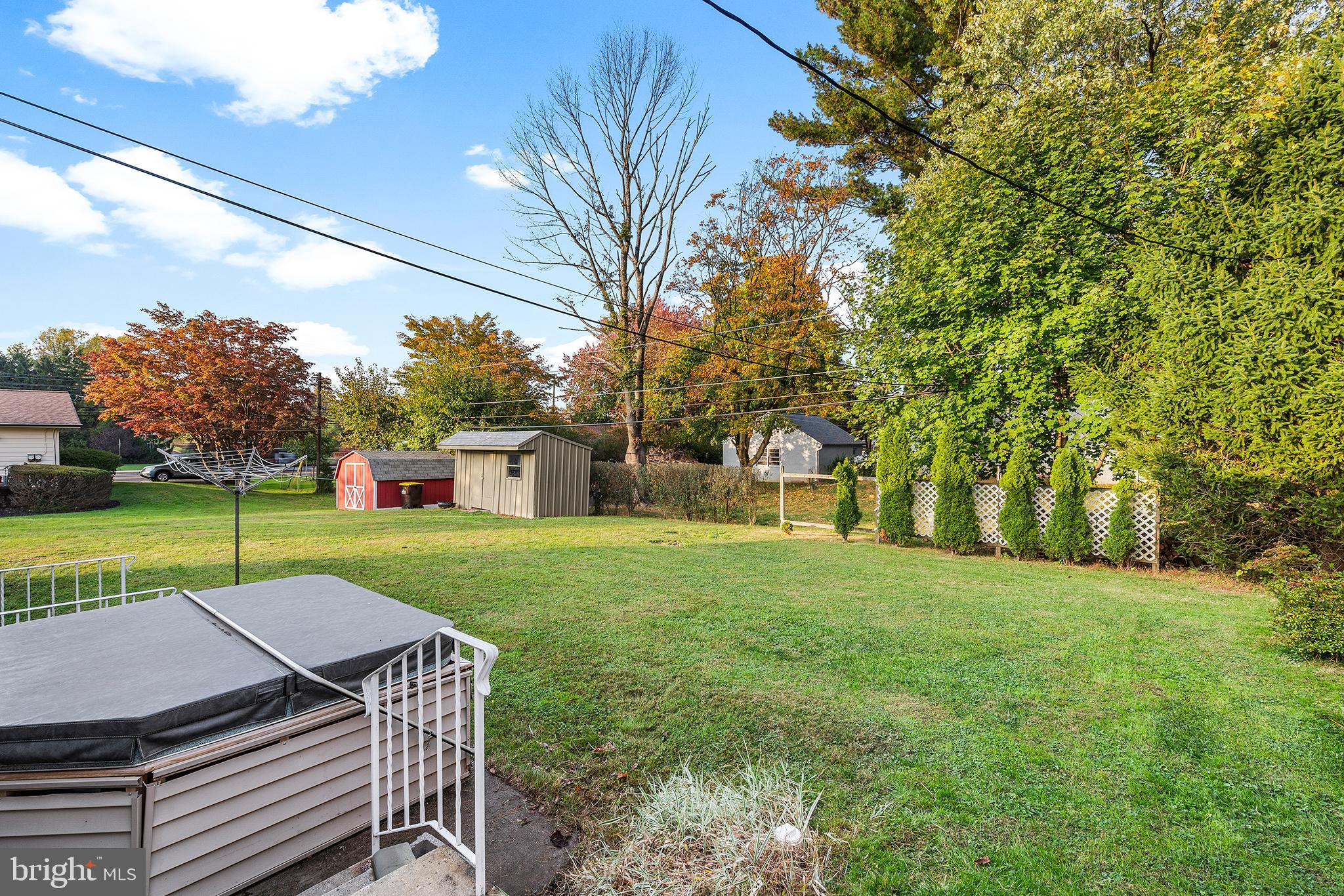246 New Road Horsham, PA 19044 - Photo 27 of 29 Level Backyard with hot tub