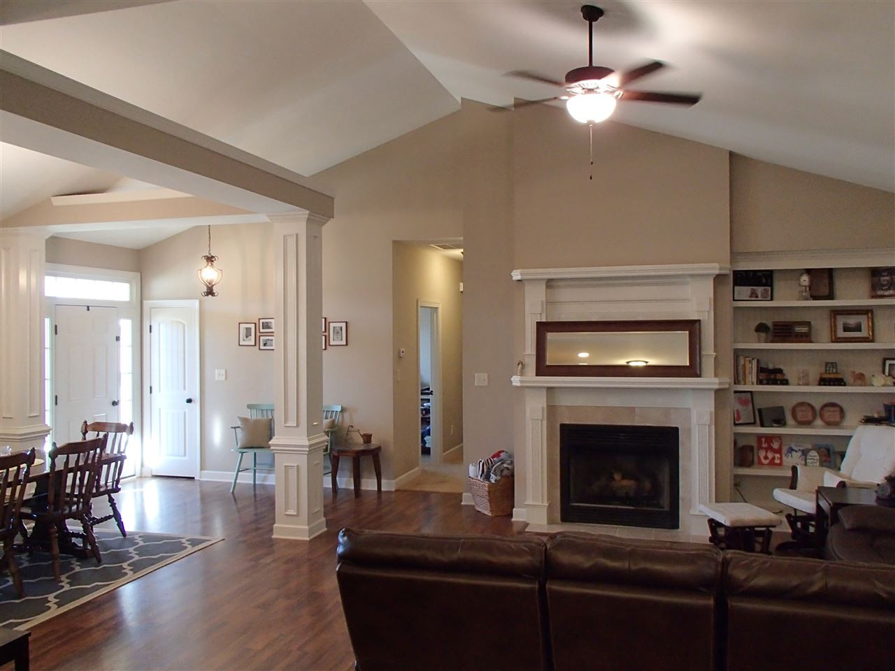 2183 Matthews Road Clayton, NC 27520 - Photo 14 of 25 The cathedral ceiling adds to the spacious feel of the family and dining room. Interior Space/Layout