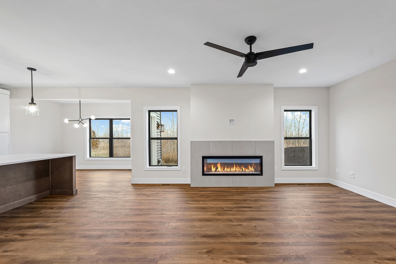 407 Harpers Ferry Savoy, IL 61874 - Photo 5 of 31 a living room with furniture and a wooden floor
